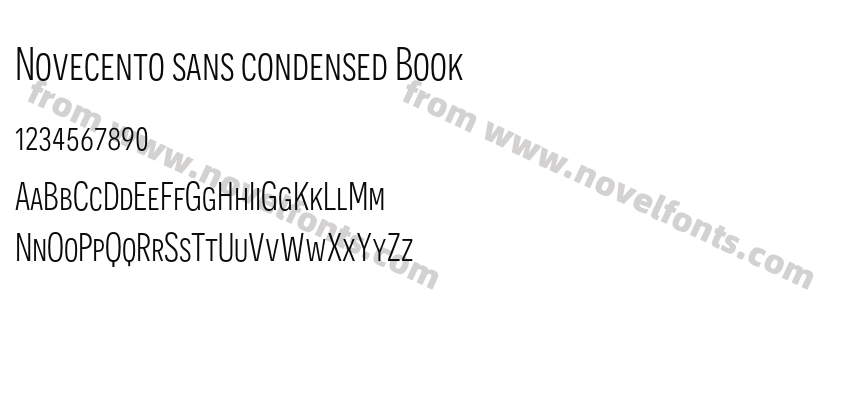 Novecento sans condensed BookPreview