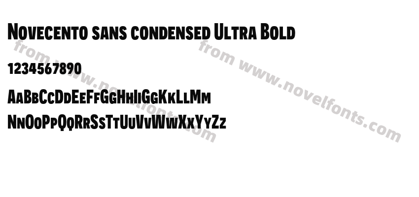 Novecento sans condensed Ultra BoldPreview