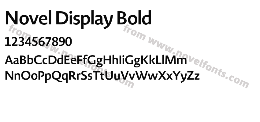 Novel Display BoldPreview