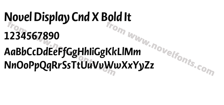 Novel Display Cnd X Bold ItPreview