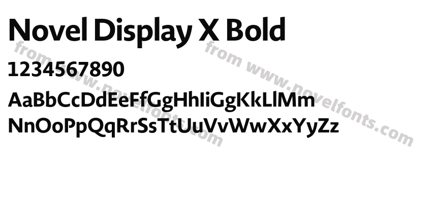 Novel Display X BoldPreview