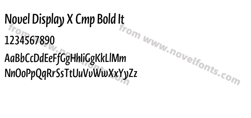 Novel Display X Cmp Bold ItPreview