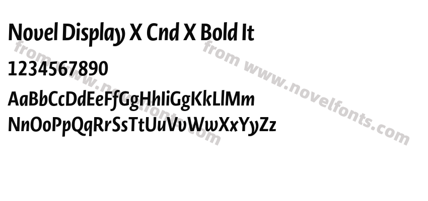 Novel Display X Cnd X Bold ItPreview