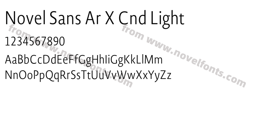 Novel Sans Ar X Cnd LightPreview