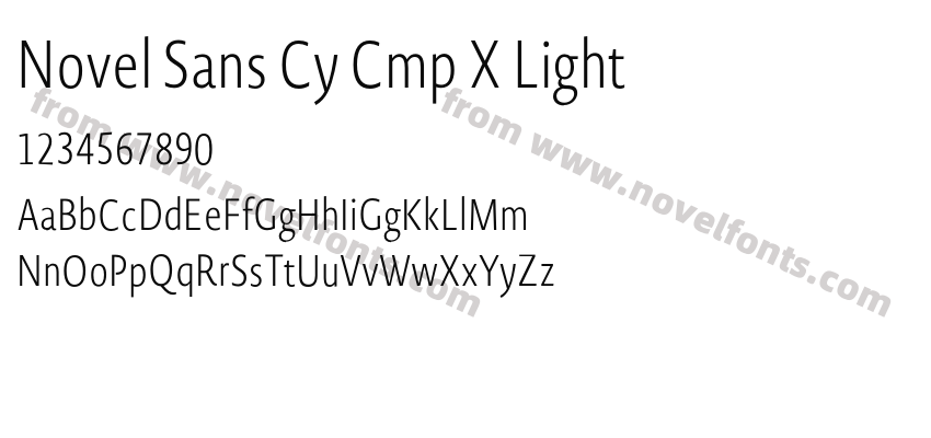 Novel Sans Cy Cmp X LightPreview