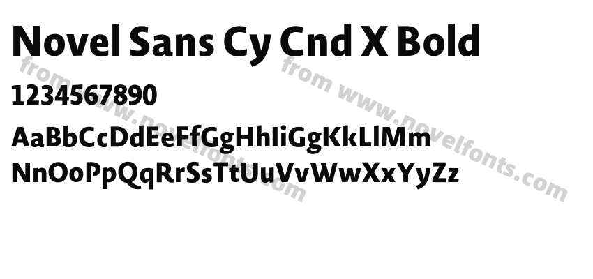 Novel Sans Cy Cnd X BoldPreview
