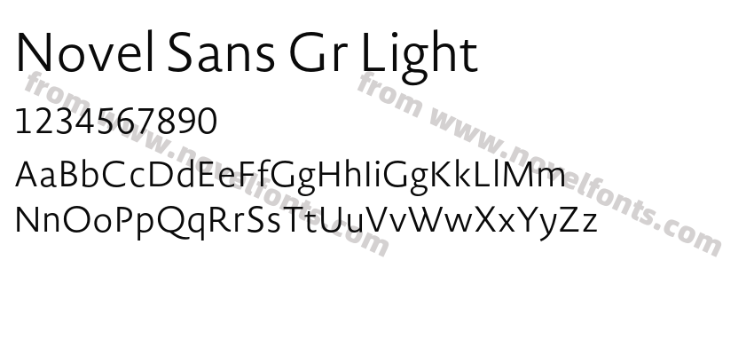 Novel Sans Gr LightPreview