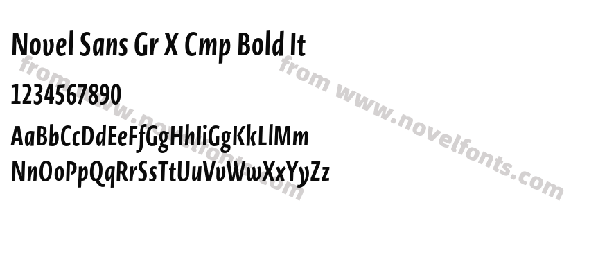 Novel Sans Gr X Cmp Bold ItPreview
