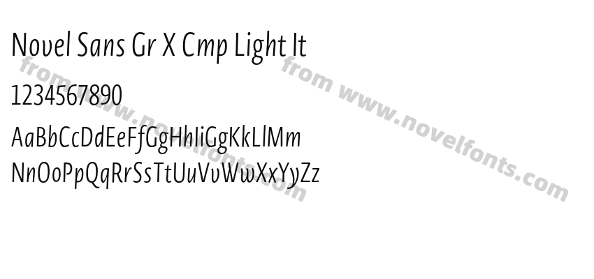 Novel Sans Gr X Cmp Light ItPreview