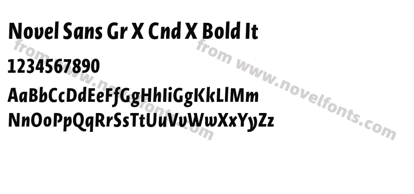 Novel Sans Gr X Cnd X Bold ItPreview