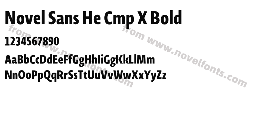 Novel Sans He Cmp X BoldPreview