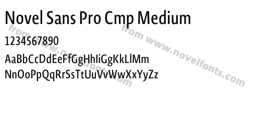 Novel Sans Pro Cmp MediumPreview