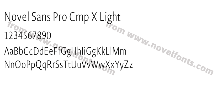 Novel Sans Pro Cmp X LightPreview