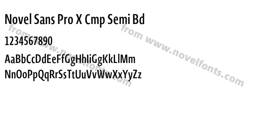 Novel Sans Pro X Cmp Semi BdPreview