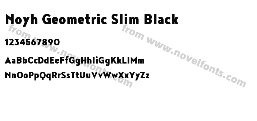 Noyh Geometric Slim BlackPreview