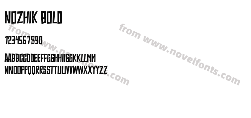 Nozhik BoldPreview