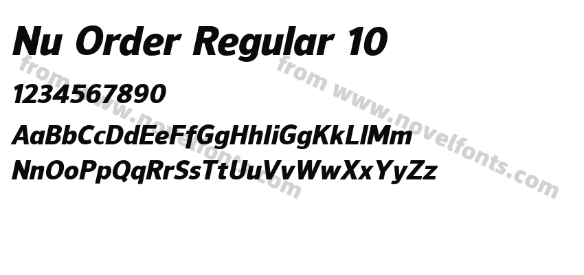 Nu Order Regular 10Preview