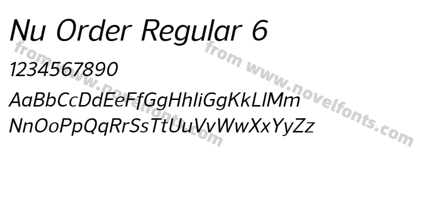 Nu Order Regular 6Preview