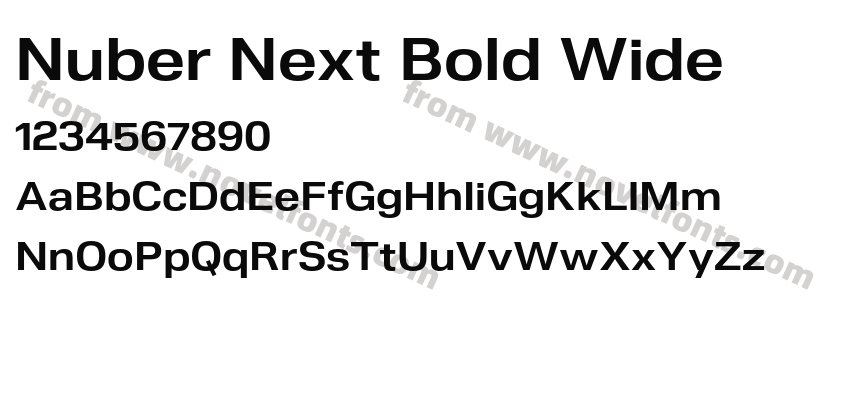 Nuber Next Bold WidePreview