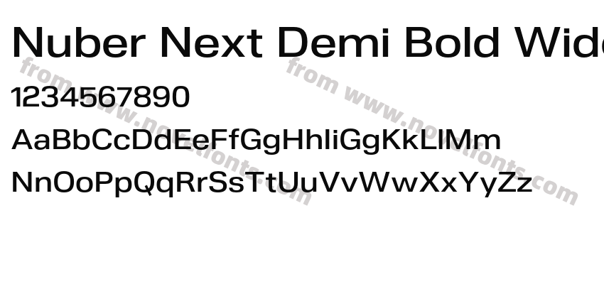 Nuber Next Demi Bold WidePreview