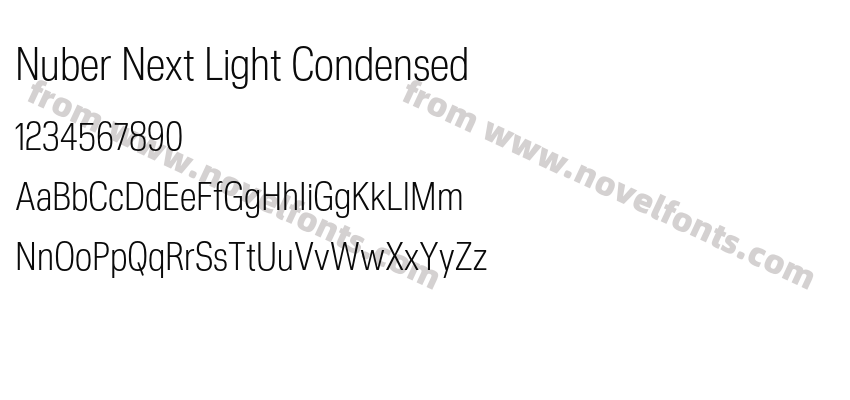 Nuber Next Light CondensedPreview