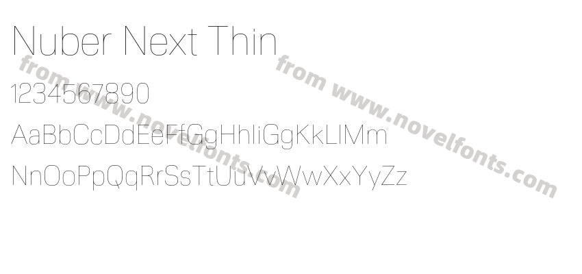 Nuber Next ThinPreview