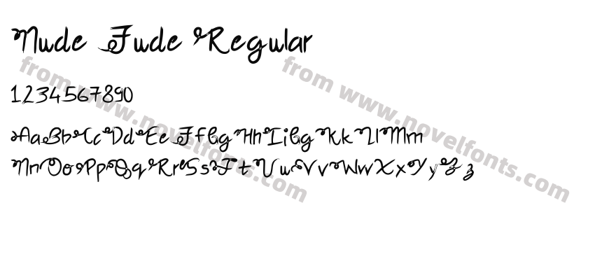 Nude Fude RegularPreview
