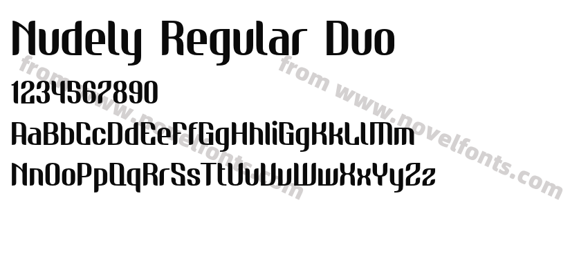 Nudely Regular DuoPreview