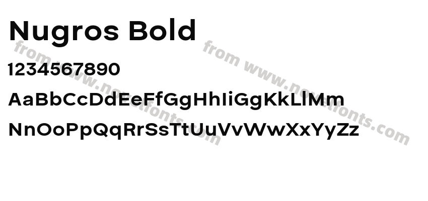 Nugros BoldPreview