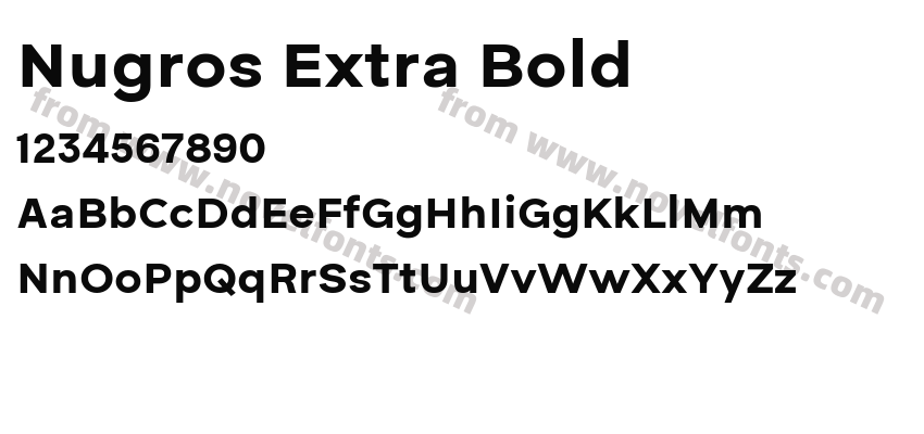 Nugros Extra BoldPreview