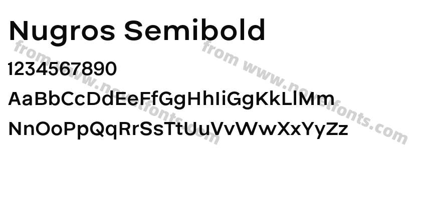 Nugros SemiboldPreview