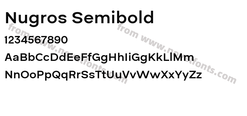 Nugros SemiboldPreview