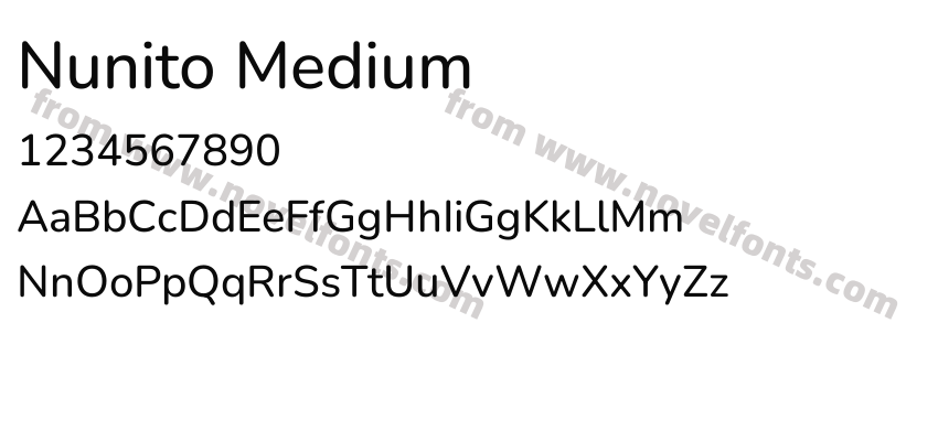 Nunito MediumPreview
