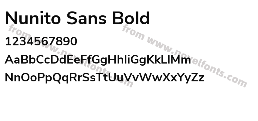 Nunito Sans BoldPreview