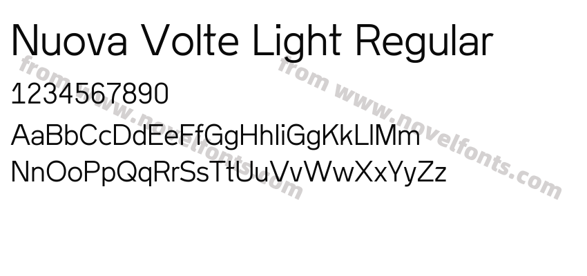 Nuova Volte Light RegularPreview