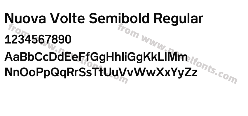Nuova Volte Semibold RegularPreview