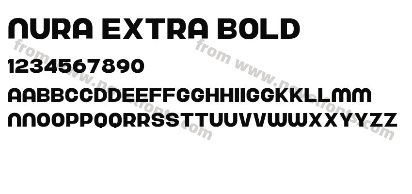 Nura Extra BoldPreview