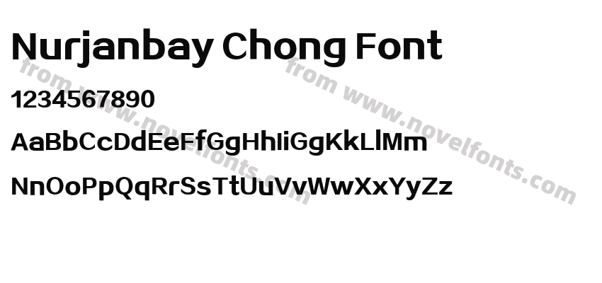 Nurjanbay Chong FontPreview