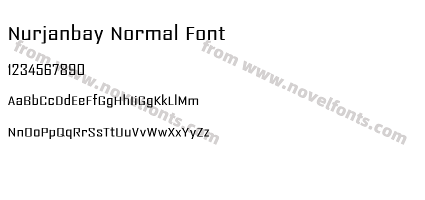 Nurjanbay Normal FontPreview