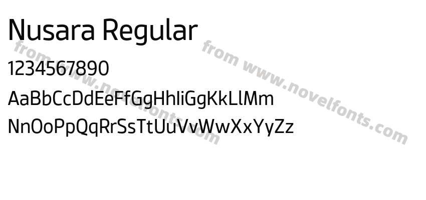 Nusara RegularPreview