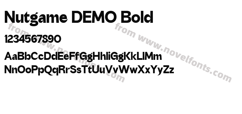 Nutgame DEMO BoldPreview