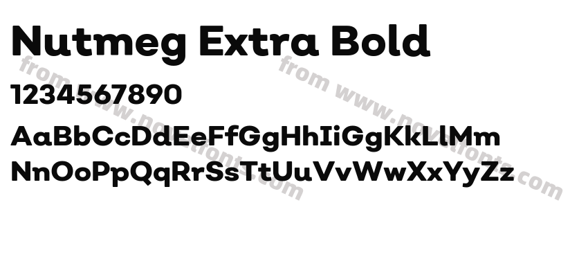 Nutmeg Extra BoldPreview