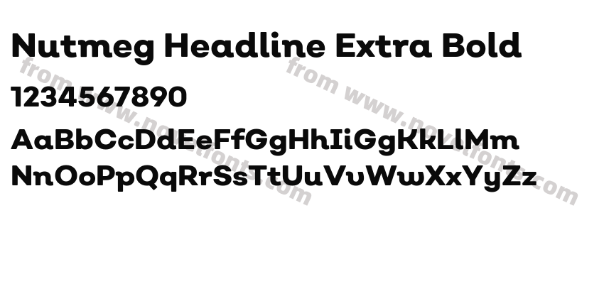 Nutmeg Headline Extra BoldPreview