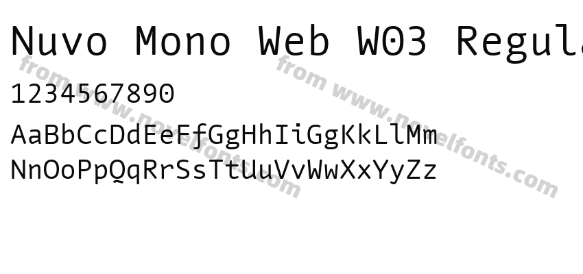 Nuvo Mono Web W03 RegularPreview