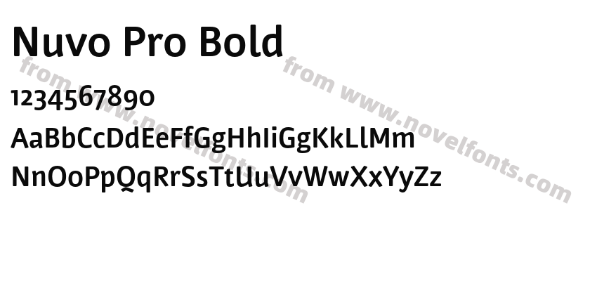 Nuvo Pro BoldPreview