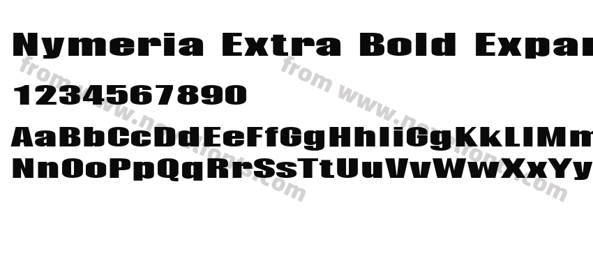 Nymeria Extra Bold ExpandedPreview