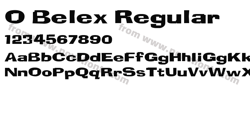O Belex RegularPreview