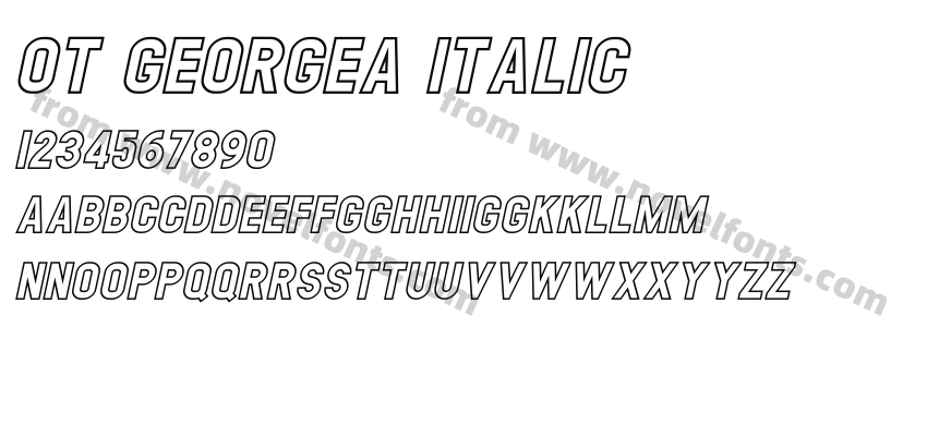 OT GEORGEA ItalicPreview