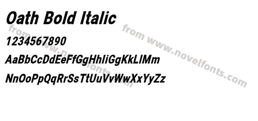 Oath Bold ItalicPreview