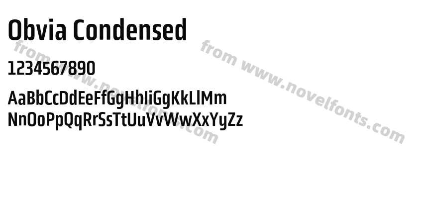 Obvia CondensedPreview